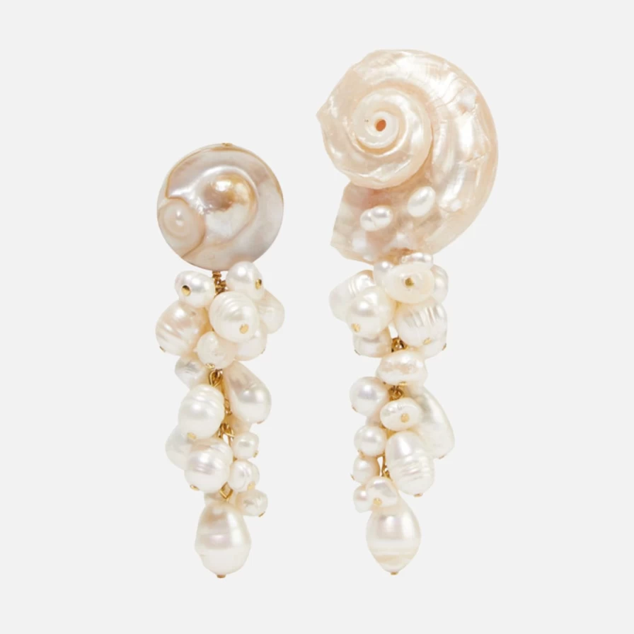 Anita Berisha Sterling Silver Mermaid Tail Stud Earrings for Women, Elegant Ocean-Themed Jewelry Gift